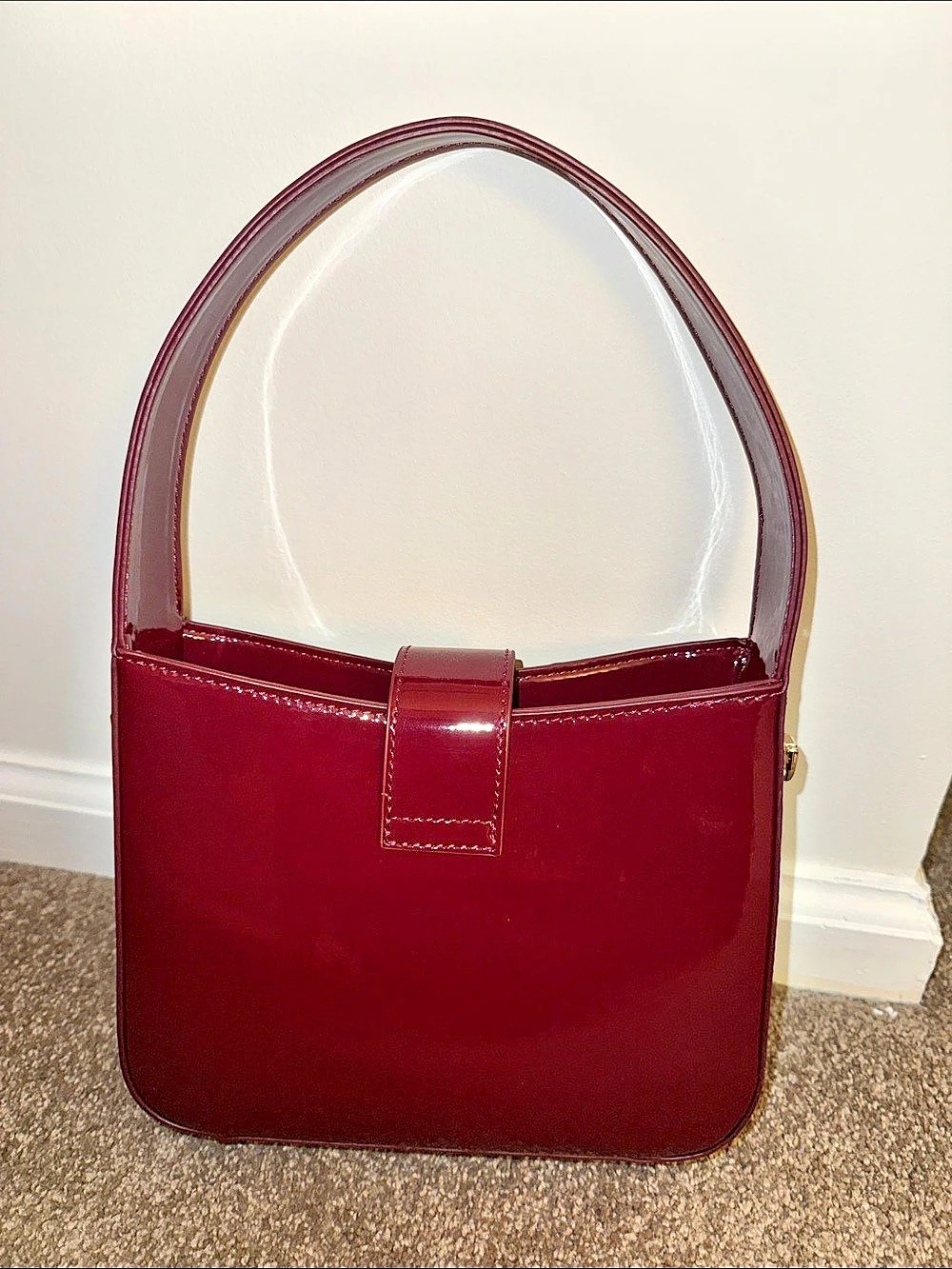 Patent Shoulder Bag - Picture 2 of 7